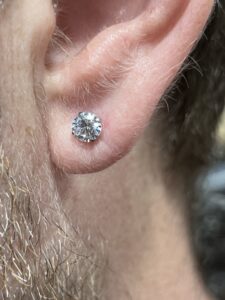 tipos de piercing: lóbulo