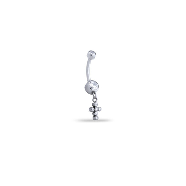 Navel con cruz colgante - Imagen 2