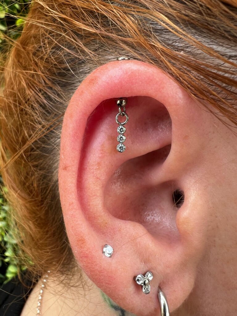 Helix piercing