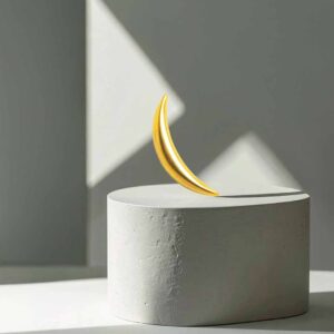 Media luna fina (oro pvd)